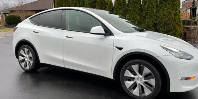 Driving a Tesla